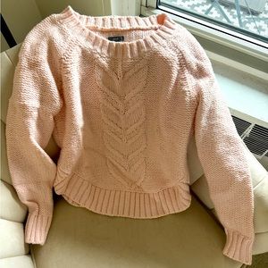 Never worn! Aerie light pink sweater size small.